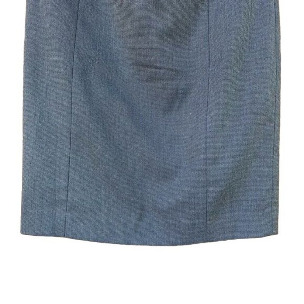 Halogen Grey and Black Pencil Skirt Mini Rear Slit Business Skirt Size 2 - Picture 3 of 8